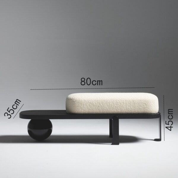 Modern Upholstered Sofa Stool - Stylish Seating for Living Room & Fitting Room - Image 7