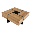 Modern Coffee Table with Hidden Storage - Unique Design with 4 Compartments