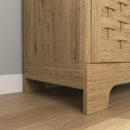Wooden Coffee Bar Cabinet - Rustic Storage Cabinet for Kitchen & Dining