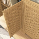 Wooden Coffee Bar Cabinet - Rustic Storage Cabinet for Kitchen & Dining