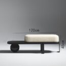 Modern Upholstered Sofa Stool - Stylish Seating for Living Room & Fitting Room