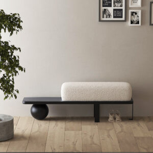 Modern Upholstered Sofa Stool - Stylish Seating for Living Room & Fitting Room