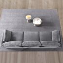 Grey Chenille Modular Sofa - Soft & Stylish Knock Down Sectional Couch