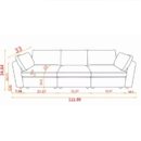 Grey Chenille Modular Sofa - Soft & Stylish Knock Down Sectional Couch